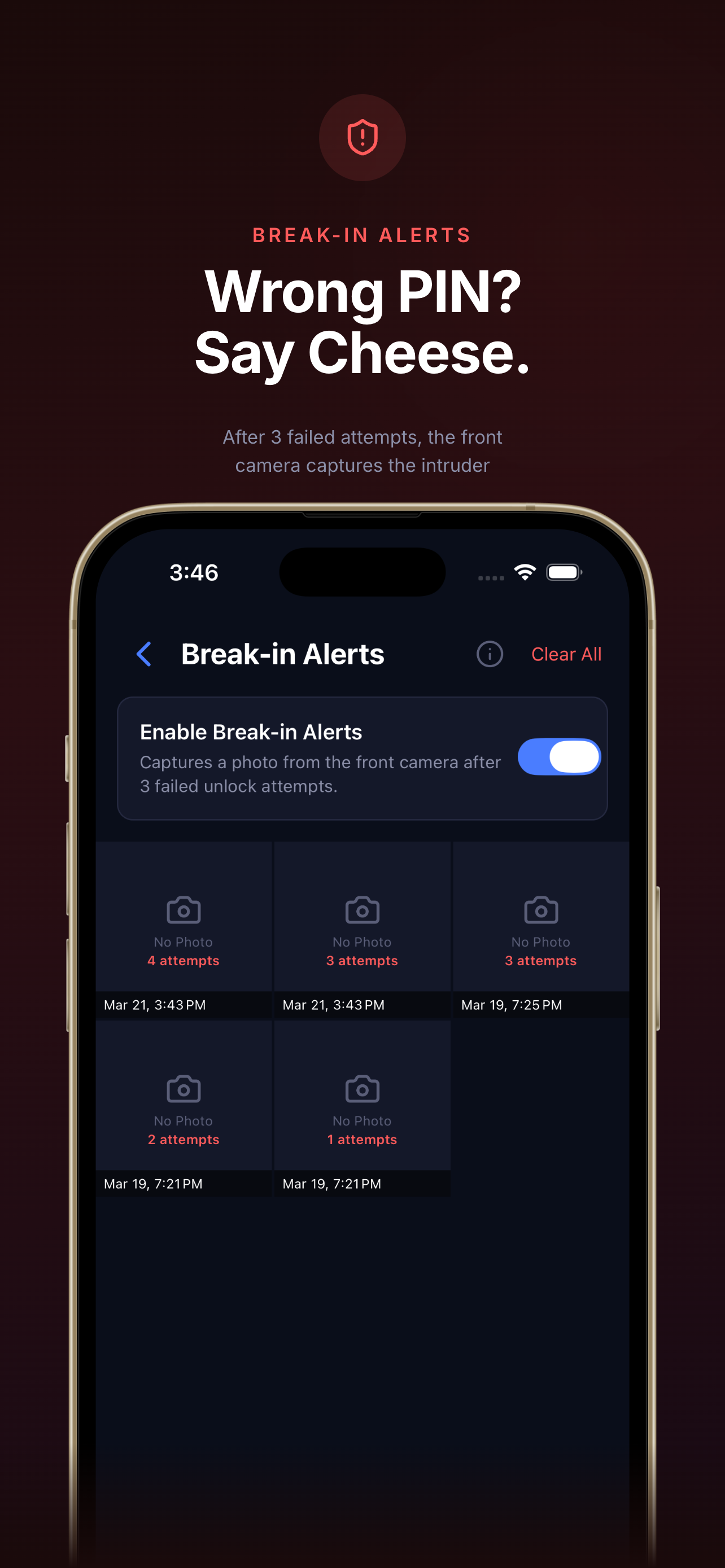 Break-in Alerts